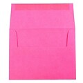 JAM Paper A2 Colored Invitation Envelopes, 4.375 x 5.75, Ultra Fuchsia Pink, 25/Pack (12844)