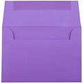 JAM Paper® 4Bar A1 Colored Invitation Envelopes, 3.625 x 5.125, Violet Purple Recycled, 50/Pack (158