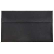 JAM Paper® A10 Invitation Envelopes, 6 x 9.5, Black Linen, 50/Pack (36168I)