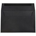 JAM Paper® A10 Invitation Envelopes, 6 x 9.5, Black Linen, 50/Pack (36168I)