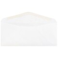 JAM Paper® #10 Business Commercial Envelopes, 4.125 x 9.5, White, 50/Pack (35532H)