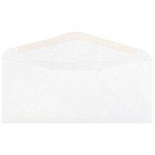 JAM Paper® #10 Business Commercial Envelopes, 4.125 x 9.5, White, 50/Pack (35532H)