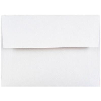 JAM Paper A2 Invitation Envelope, 4 3/8 x 5 3/4, White, 50/Pack (MOOP6250LDI)