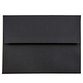 JAM Paper® A2 Invitation Envelopes, 4.375 x 5.75, Black Linen, Bulk 1000/Carton (64345B)
