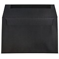 JAM Paper® A8 Invitation Envelopes, 5.5 x 8.125, Black Linen, 50/Pack (64931I)