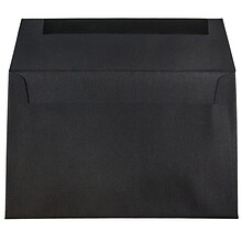 JAM Paper® A8 Invitation Envelopes, 5.5 x 8.125, Black Linen, 25/Pack (64931)