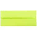 JAM Paper #10 Business Envelope, 4 1/8 x 9 1/2, Lime Green, 500/Pack (71091H)