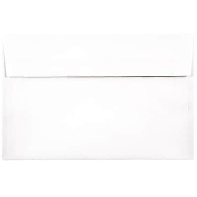 JAM Paper A9 Foil Lined Invitation Envelopes, 5.75 x 8.75, White with Red Foil, 25/Pack (76798)