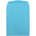 JAM Paper Open End Catalog Envelope, 9 x 12, Blue, 50/Pack (80386I)