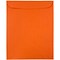 JAM Paper 9 x 12 Open End Catalog Colored Envelopes, Orange Recycled, 100/Pack (80410)