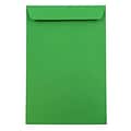 JAM Paper 6 x 9 Open End Catalog Colored Envelopes, Green Recycled, 100/Pack (88103)