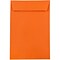JAM Paper 6 x 9 Open End Catalog Colored Envelopes, Orange Recycled, 10/Pack (88129B)