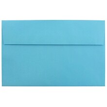 JAM Paper® A10 Colored Invitation Envelopes, 6 x 9.5, Blue Recycled, 25/Pack (95443)