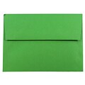 JAM Paper® A7 Colored Invitation Envelopes, 5.25 x 7.25, Green Recycled, Bulk 1000/Carton (95617B)