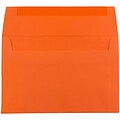 JAM Paper A7 Colored Invitation Envelopes, 5.25 x 7.25, Orange Recycled, 50/Pack (95666I)
