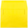 JAM Paper A8 Colored Invitation Envelopes, 5.5 x 8.125, Yellow Recycled, 50/Pack (96334I)