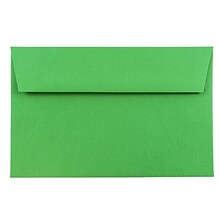 JAM Paper® A9 Colored Invitation Envelopes, 5.75 x 8.75, Green Recycled, 50/Pack (98176I)