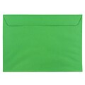 JAM Paper Booklet Envelopes, 9 x 12, Christmas Green, 1000/Carton (154124B)