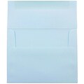 JAM Paper® A2 Invitation Envelopes, 4.375 x 5.75, Baby Blue, 50/Pack (155624I)