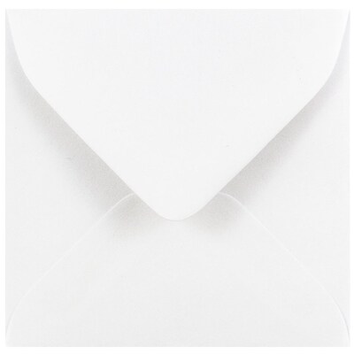 JAM Paper® 3.125 x 3.125 Mini Square Envelopes, White, 100/Pack (03992308B)