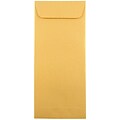 JAM Paper #10 Policy Metallic Business Envelopes, 4 1/8 x 9 1/2, Stardream Gold, 25/Pack (1261602)