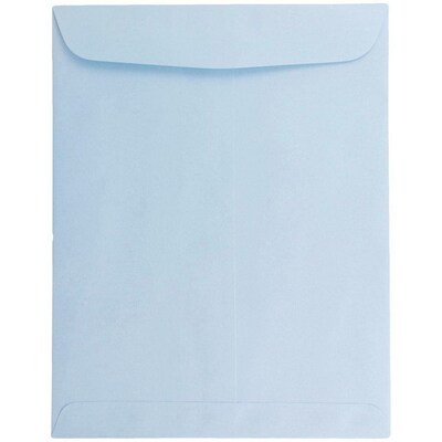 JAM Paper® 10 x 13 Open End Catalog Envelopes, Baby Blue, 100/Pack (1286188)