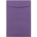 JAM Paper 6 x 9 Open End Catalog Envelopes, Dark Purple, 10/Pack (1287033D)