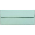 JAM Paper® #10 Business Envelopes, 4.125 x 9.5, Aqua Blue, Bulk 500/Box (1523976H)