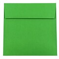 JAM Paper® 6.5 x 6.5 Square Colored Invitation Envelopes, Green Recycled, 100/Pack (02792279B)