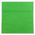 JAM Paper 8.5 x 8.5 Square Colored Invitation Envelopes, Green Recycled, 25/Pack (2792295)