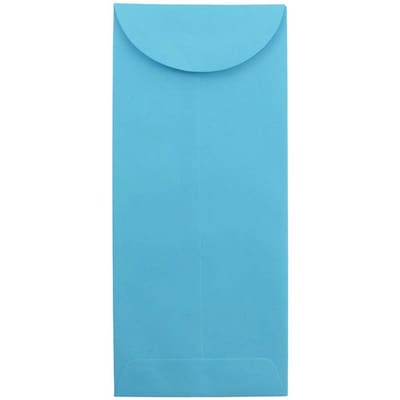 JAM Paper® #11 Policy Business Colored Envelopes, 4.5 x 10.375, Blue Recycled, 25/Pack (3156390)