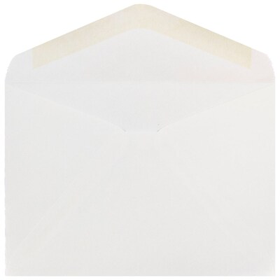 JAM Paper A7 Invitation Envelopes with V-Flap, 5.25 x 7.25, White, 50/Pack (4023210I)