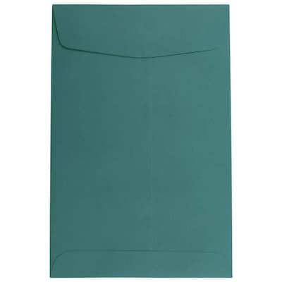 JAM Paper® 6 x 9 Open End Catalog Envelopes, Teal, 10/Pack (31287525C)