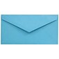 JAM Paper Monarch Open End Invitation Envelope, 3 7/8" x 7 1/2", Brite Hue Blue, 50/Pack (34097574I)