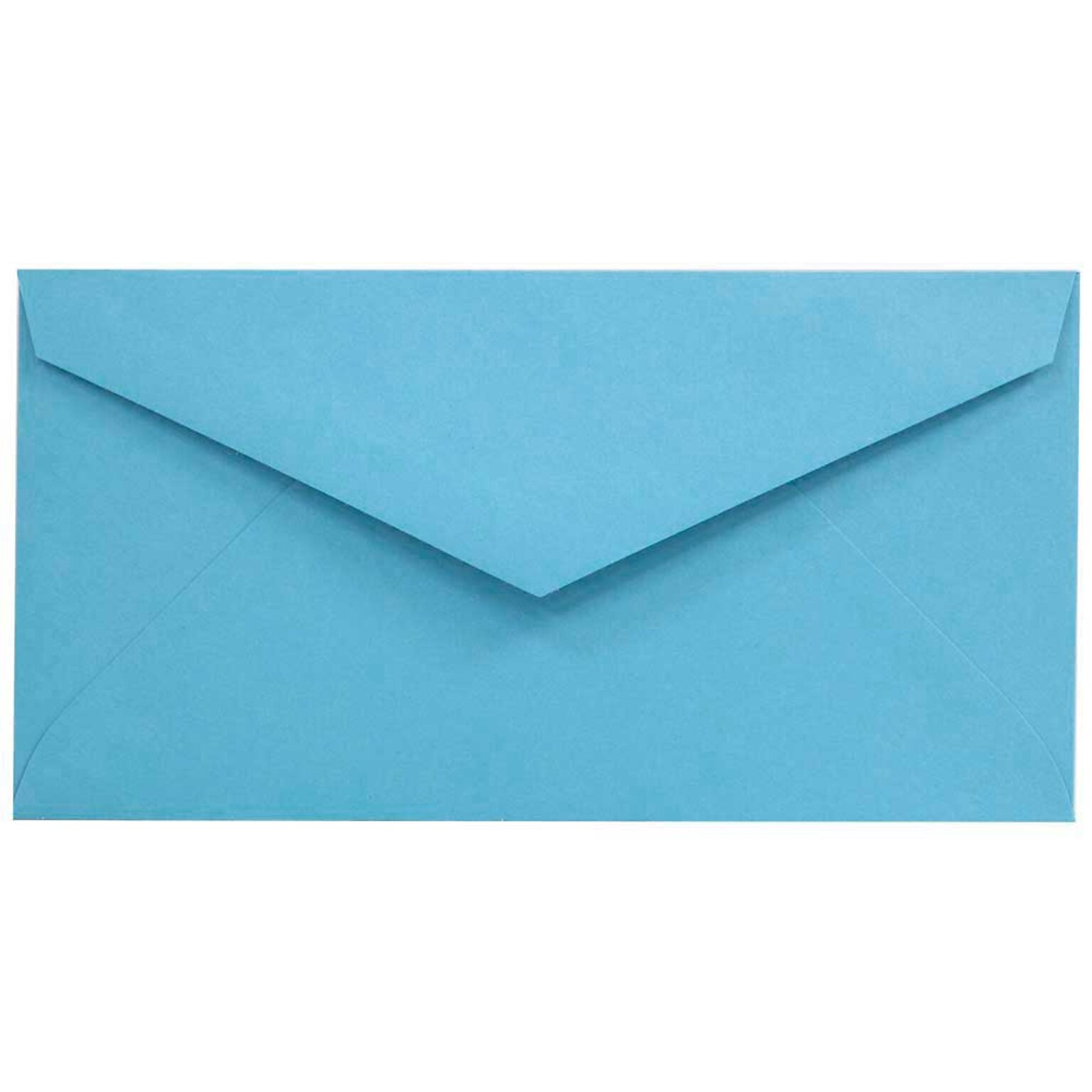 JAM Paper Monarch Open End Invitation Envelope, 3 7/8 x 7 1/2, Brite Hue Blue, 50/Pack (34097574I)