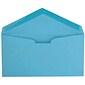 JAM Paper Monarch Open End Invitation Envelope, 3 7/8" x 7 1/2", Brite Hue Blue, 50/Pack (34097574I)