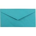 JAM Paper Monarch Colored Envelopes, 3.875 x 7.5, Sea Blue Recycled, 25/Pack (34097576)