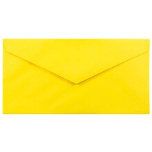 JAM Paper Monarch Colored Envelopes, 3.875 x 7.5, Yellow Recycled, 25/Pack (34097577)