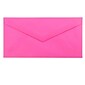 JAM Paper Monarch Open End Invitation Envelope, 3 7/8" x 7 1/2", Brite Hue Ultra Fuchsia Pink, 50/Pack (34097578I)