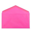 JAM Paper Monarch Open End Invitation Envelope, 3 7/8 x 7 1/2, Brite Hue Ultra Fuchsia Pink, 50/Pa