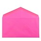 JAM Paper Monarch Open End Invitation Envelope, 3 7/8" x 7 1/2", Brite Hue Ultra Fuchsia Pink, 50/Pack (34097578I)