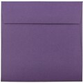 JAM Paper® 6 x 6 Square Invitation Envelopes, Dark Purple, 25/Pack (563912522)