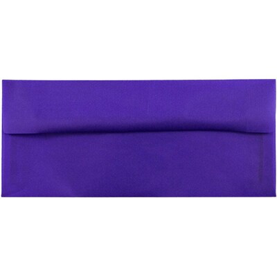 JAM Paper #10 Business Translucent Vellum Envelopes, 4.125 x 9.5, Primary Blue, 50/Pack (PACV357I)
