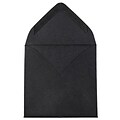 JAM Paper 3.125 x 3.125 Mini Square Invitation Envelopes, Black Linen, 25/Pack (V01200)