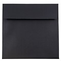JAM Paper® 7.5 x 7.5 Square Invitation Envelopes, Black Linen, Bulk 1000/Carton (V01213B)