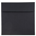 JAM Paper® 8.5 x 8.5 Square Invitation Envelopes, Black Linen, Bulk 1000/Carton (V01214B)