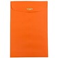 JAM Paper Open End Clasp Catalog Envelopes, 6" x 9", Orange Recycled, 100/Pack (V0128127)