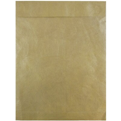 JAM Paper 10 x 13 Tear-Proof Open End Catalog Envelopes, Gold, 25/Pack (V021378)