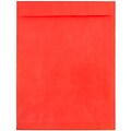 JAM Paper Open End Open End #13 Catalog Envelope, 10 x 13, Red, 10/Pack (V021383B)