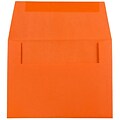 JAM Paper A2 Colored Invitation Envelopes, 4.375 x 5.75, Orange Recycled, 50/Pack (WDBH602I)